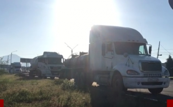 Полиция опасается перекрытия улиц Еревана водителями грузовиков (видео)